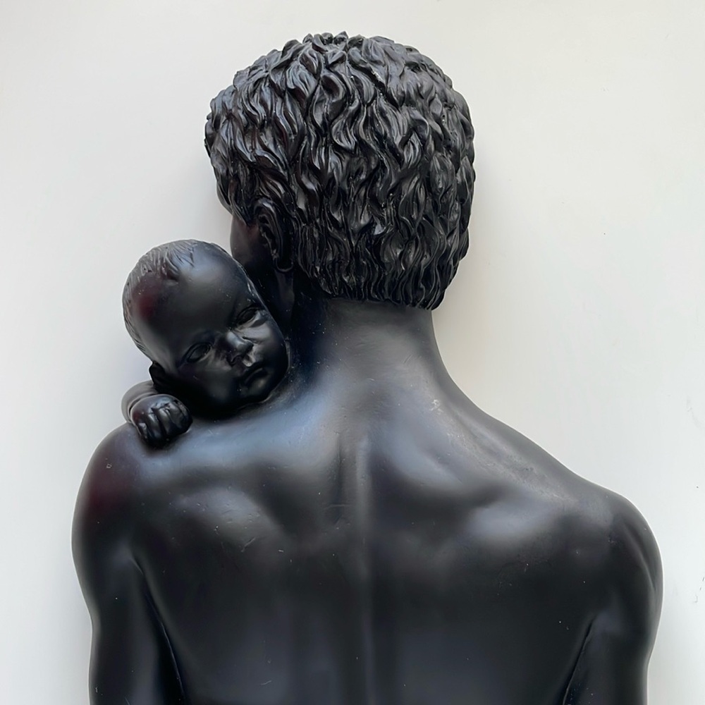 Father and Child Sculpture Wall Art